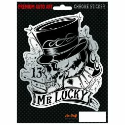 Hot Sale 🎁 Hot Stuff Sticker Mr Lucky, Chrome 😉