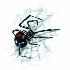 Best deal 🎁 Hot Stuff Sticker Spider With Web, Vinyl 🛒