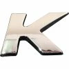 Outlet 🤩 SCA 3D Chrome Badge Letter K 🛒 -CAR EXTERIOR ACCESSORIES Sales Store SCA 378562 hi res