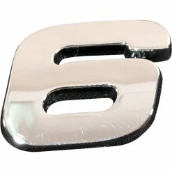 Brand new 😉 SCA 3D Chrome Badge Number 6 / 9 💯