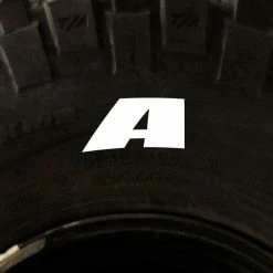 Brand new โ Tire Stickers - Letter A ๐