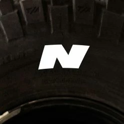 New ๐ Tire Stickers - Letter N ๐งจ