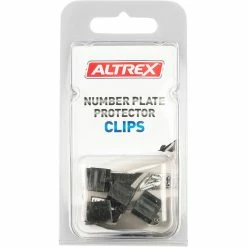 Cheap 🌟 Altrex Number Plate Protector Replacement Clips Black Push On 4 Pack 😉