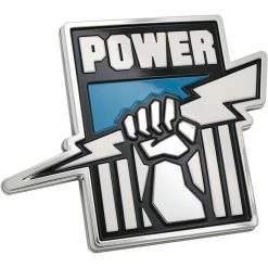 Brand new ๐งจ Port Adelaide Power AFL Supporter 3D Chrome Logo ๐งจ