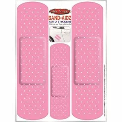 Best Sale 😀 Hot Stuff Sticker 3 Pink Band-Aids, Vinyl 💯