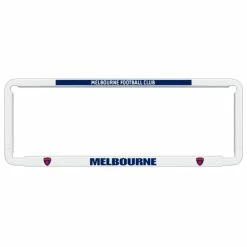 Cheapest 🎁 AFL Number Plate Frame Set - Melbourne Football Club, 6 Figure Clear Standard 👏