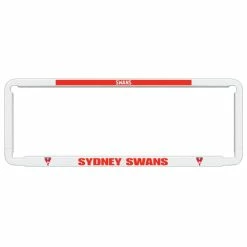Promo ✔️ AFL Number Plate Protector - Swans, 6 Figure Clear Standard 🧨